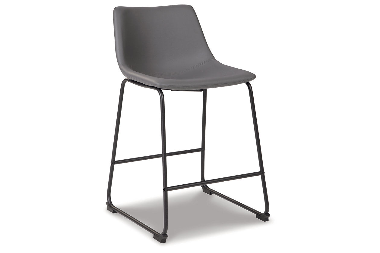 Centiar Gray Counter Height Barstool, Set of 2 - D372-824 - Luna Furniture - Dallas Store