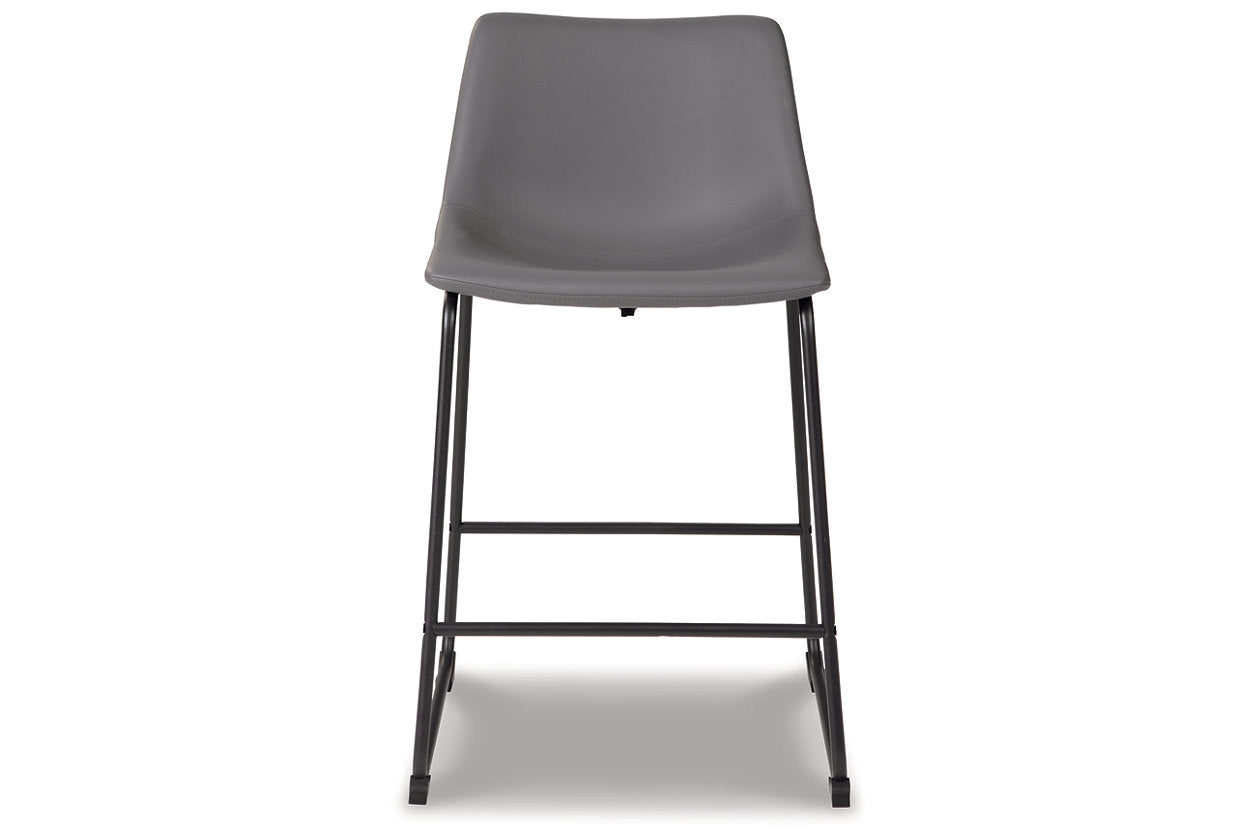 Centiar Gray Counter Height Barstool, Set of 2 - D372-824 - Luna Furniture - Dallas Store