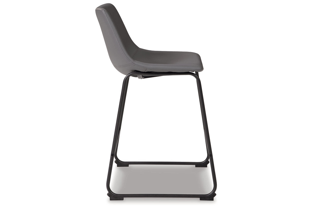 Centiar Gray Counter Height Barstool, Set of 2 - D372-824 - Luna Furniture - Dallas Store
