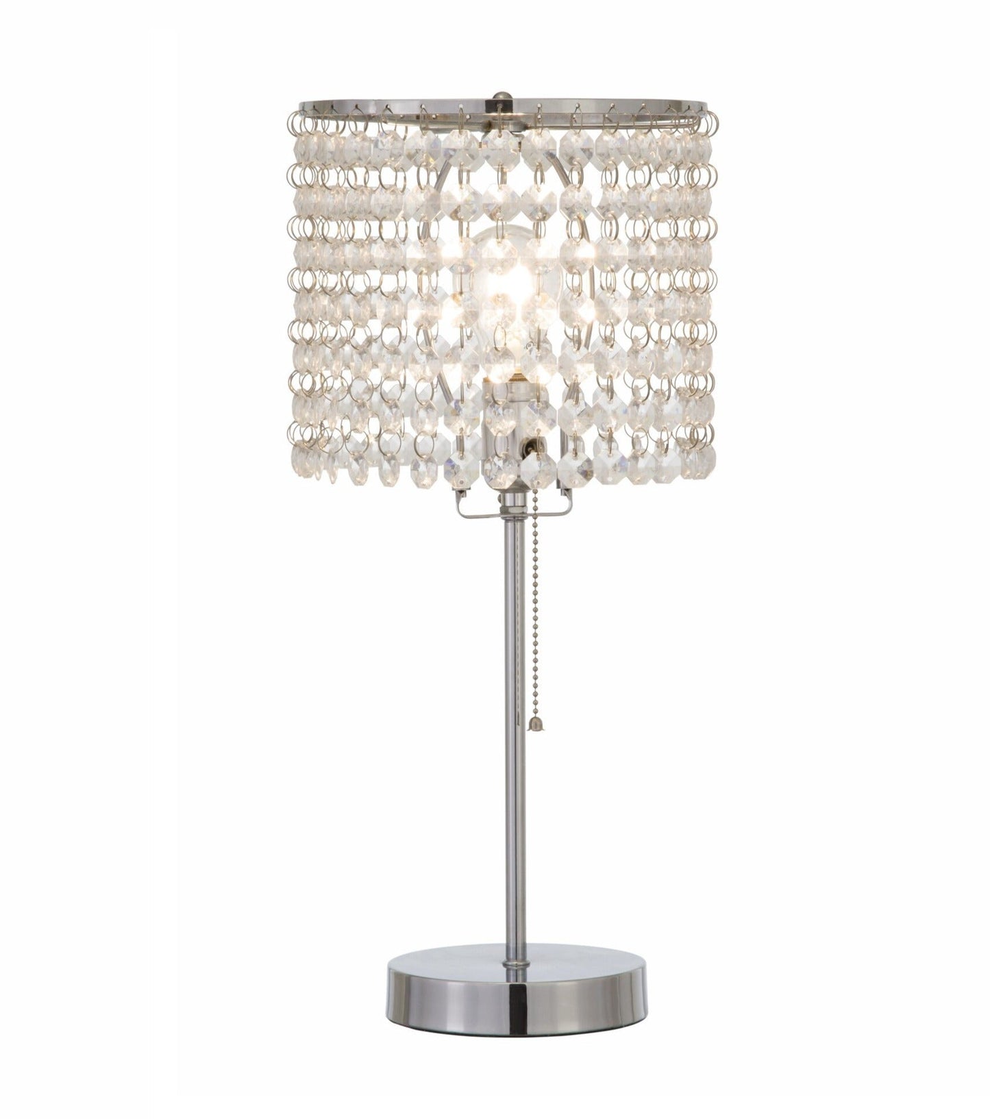 Chandelier Chrome 19" Table Lamp - 6213T-CH-1 - Luna Furniture - Dallas Store