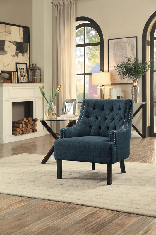 Charisma Indigo Accent Chair - 1194IN - Luna Furniture - Dallas Store