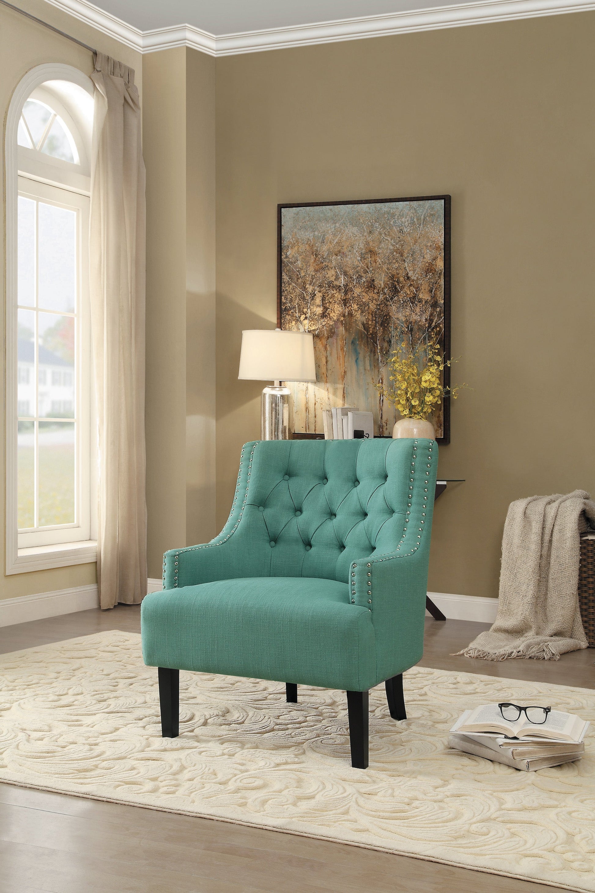 Charisma Teal Accent Chair - 1194TL - Luna Furniture - Dallas Store