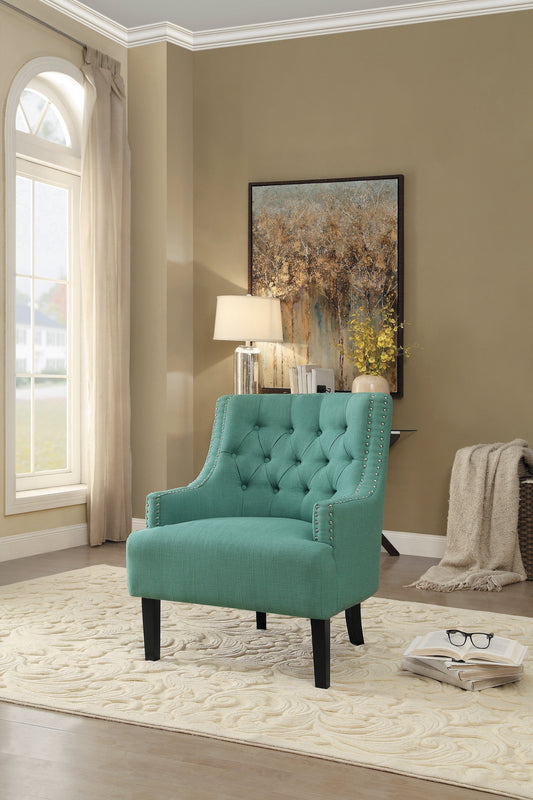 Charisma Teal Accent Chair - 1194TL - Luna Furniture - Dallas Store
