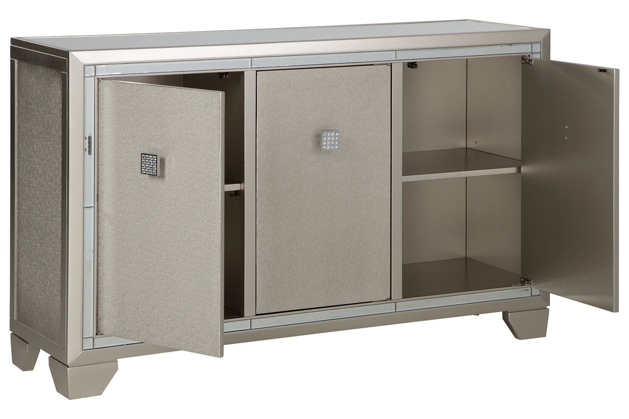 Chaseton Champagne Accent Cabinet - A4000335 - Luna Furniture - Dallas Store