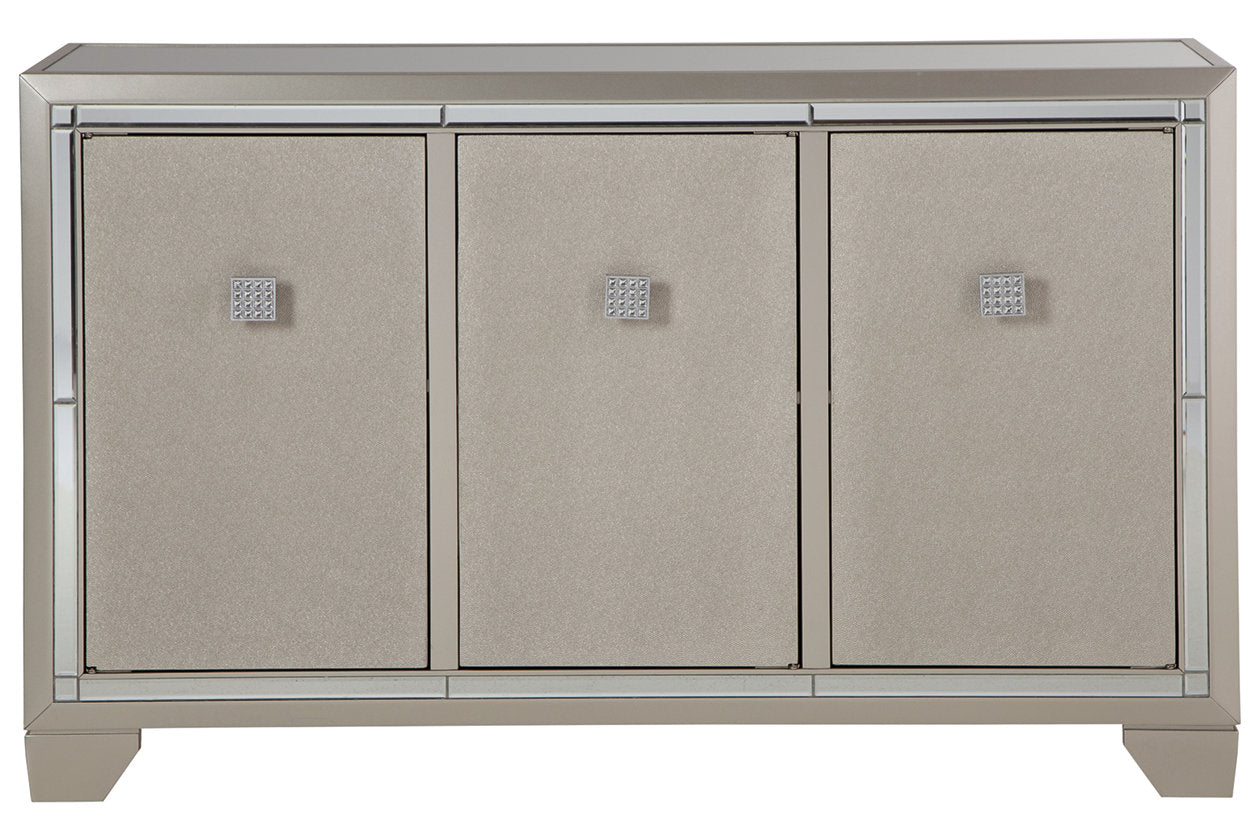 Chaseton Champagne Accent Cabinet - A4000335 - Luna Furniture - Dallas Store