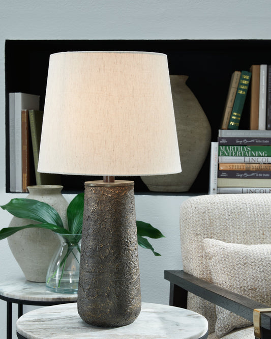 Chaston Antique Bronze Finish Table Lamp, Set of 2 - L204474 - Luna Furniture - Dallas Store