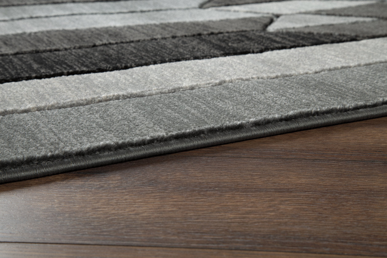 Chayse Black/Gray 5' x 6'7" Rug - R403462 - Luna Furniture - Dallas Store