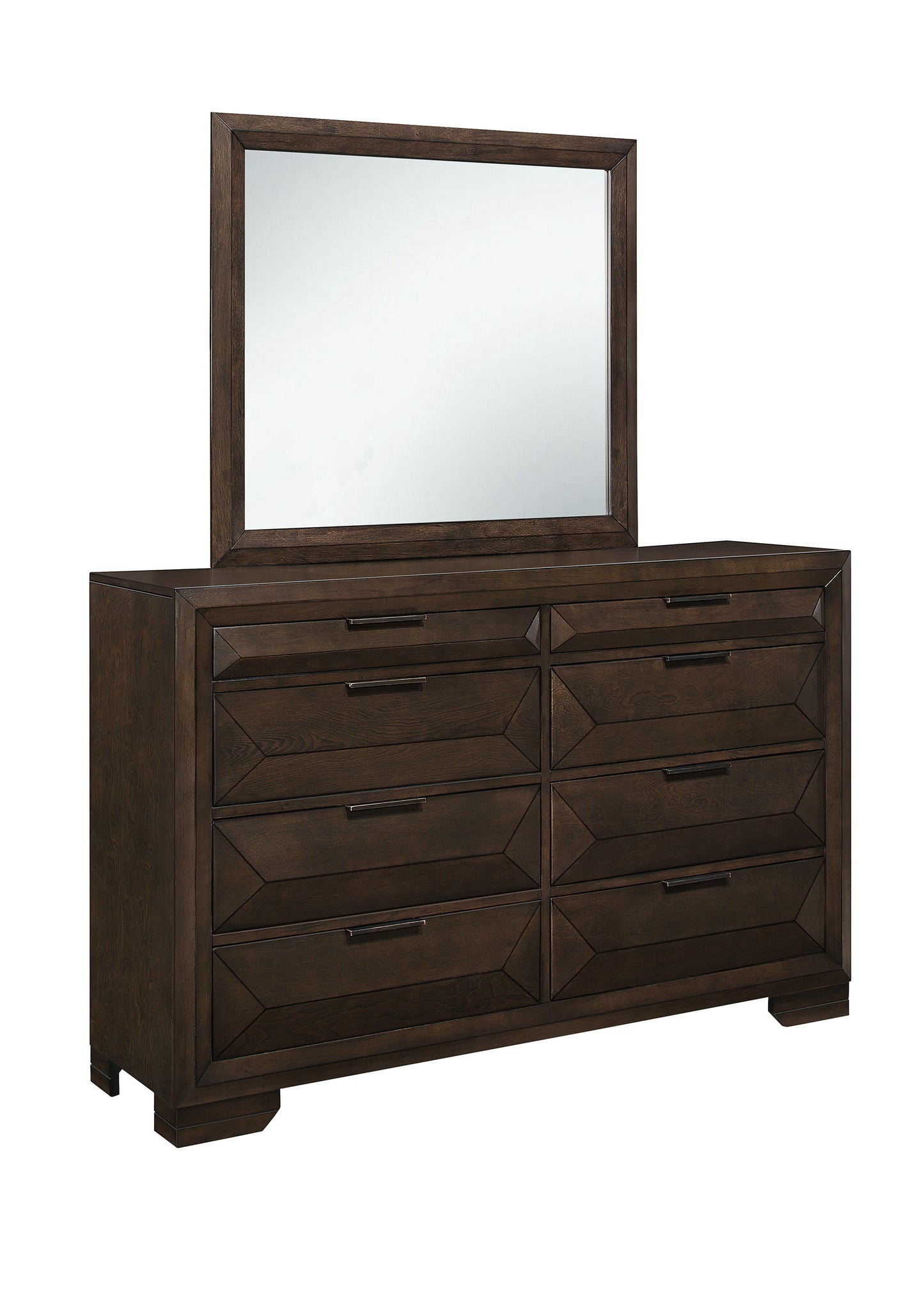 Chesky Bookcase Storage Platform Bedroom Set - SET | 1753K-1 | 1753K-DW | 1753-3 | 1753-4 | 1753-5 | 1753-6 - Luna Furniture - Dallas Store