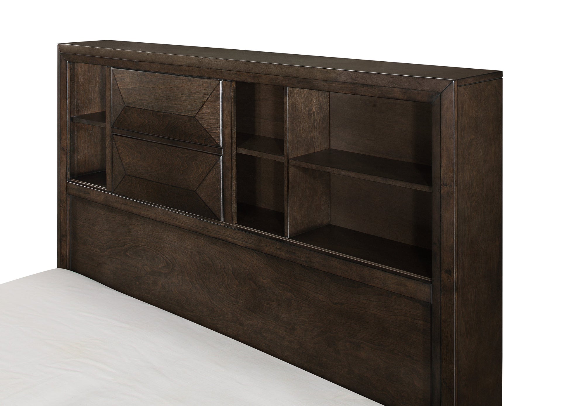 Chesky Queen Bookcase Storage Platform Bed - SET | 1753-1 | 1753-3 | 1753-DW - Luna Furniture - Dallas Store