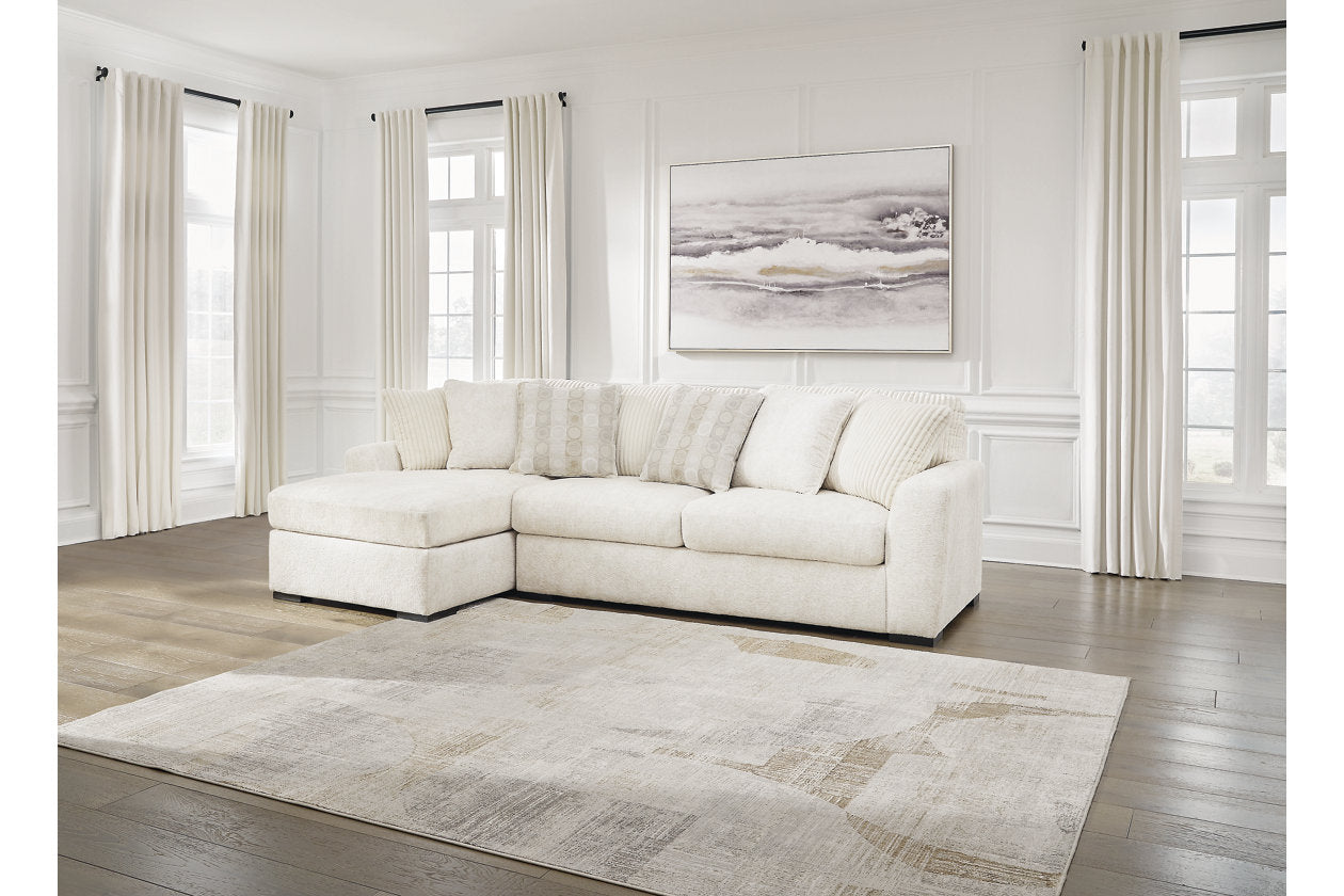Chessington Ivory 2-Piece LAF Chaise Sectional - SET | 6190416 | 6190467 - Luna Furniture - Dallas Store
