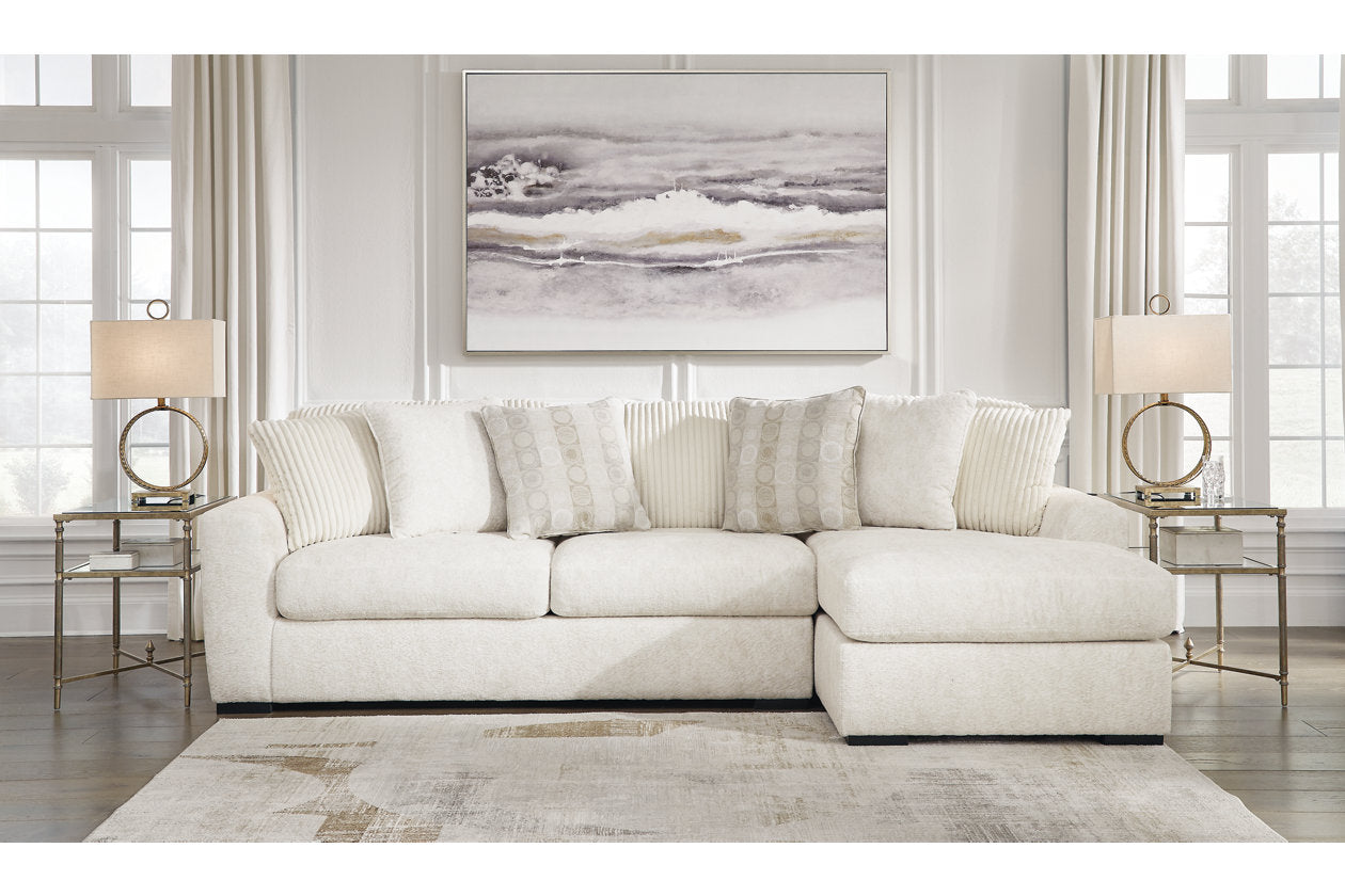 Chessington Ivory 2-Piece RAF Chaise Sectional - SET | 6190417 | 6190466 - Luna Furniture - Dallas Store