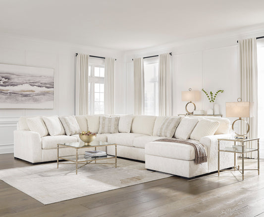 Chessington Ivory 4-Piece RAF Chaise Sectional - SET | 6190417 | 6190434 | 6190466 | 6190477 - Luna Furniture - Dallas Store