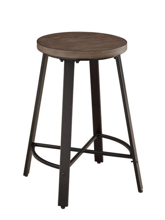 Chevre Brown/Gray Counter Chair, Set of 2 - 5607-24 - Luna Furniture - Dallas Store