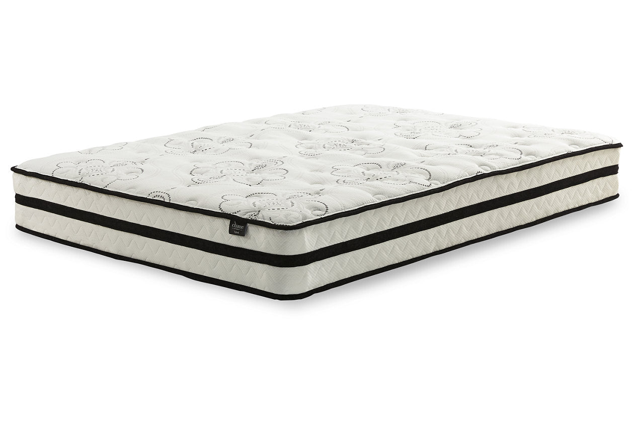 Chime 10 Inch Hybrid White Queen Mattress in a Box - M69631 - Luna Furniture - Dallas Store