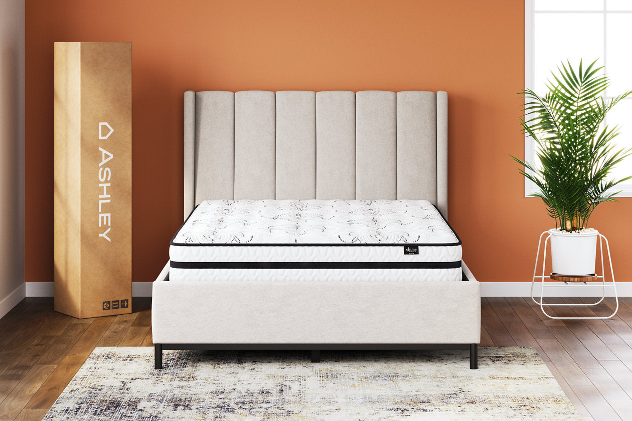 Chime 10 Inch Hybrid White Twin Mattress in a Box - M69611 - Luna Furniture - Dallas Store