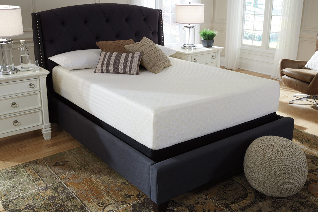Chime 12 Inch Memory Foam White Twin Mattress in a Box - M72711 - Luna Furniture - Dallas Store