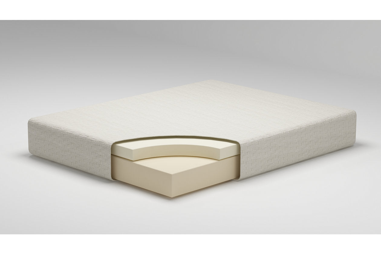 Chime 8 Inch Memory Foam White King Mattress in a Box - M72641 - Luna Furniture - Dallas Store