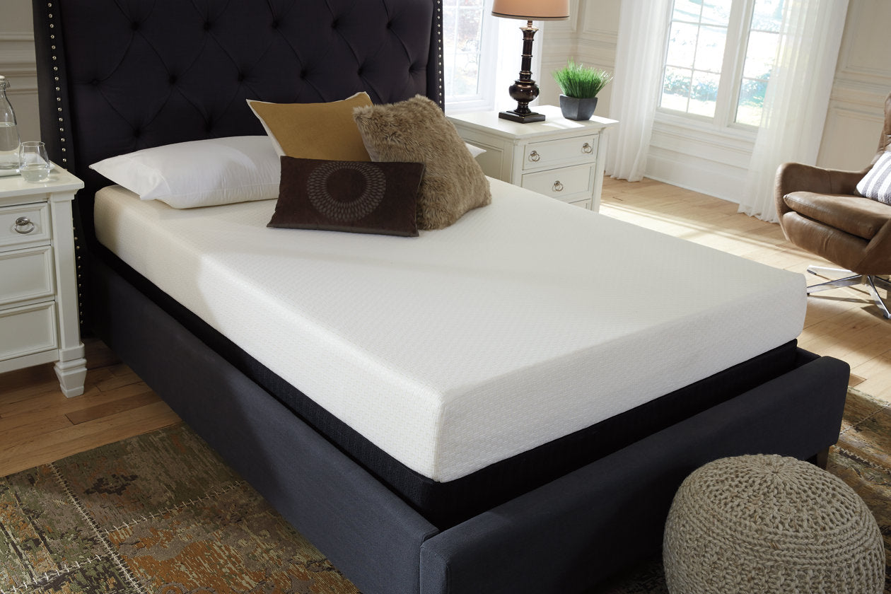 Chime 8 Inch Memory Foam White Twin Mattress in a Box - M72611 - Luna Furniture - Dallas Store
