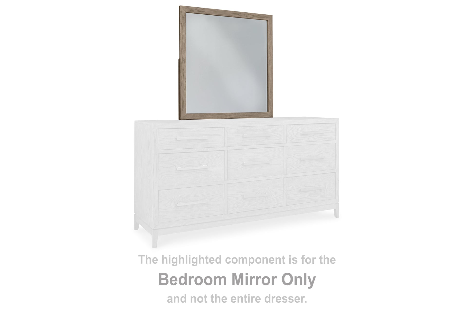 Chrestner Gray Bedroom Mirror (Mirror Only) - B983-36 - Luna Furniture - Dallas Store