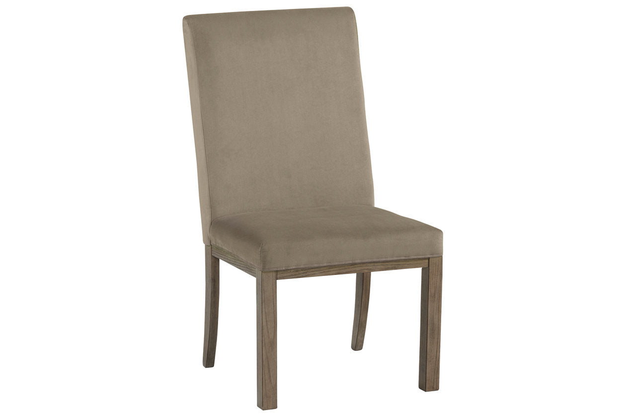Chrestner Gray/Brown Dining Chair, Set of 2 - D983-01 - Luna Furniture - Dallas Store