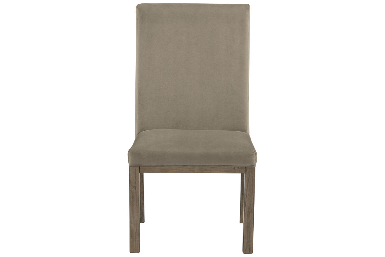 Chrestner Gray/Brown Dining Chair, Set of 2 - D983-01 - Luna Furniture - Dallas Store