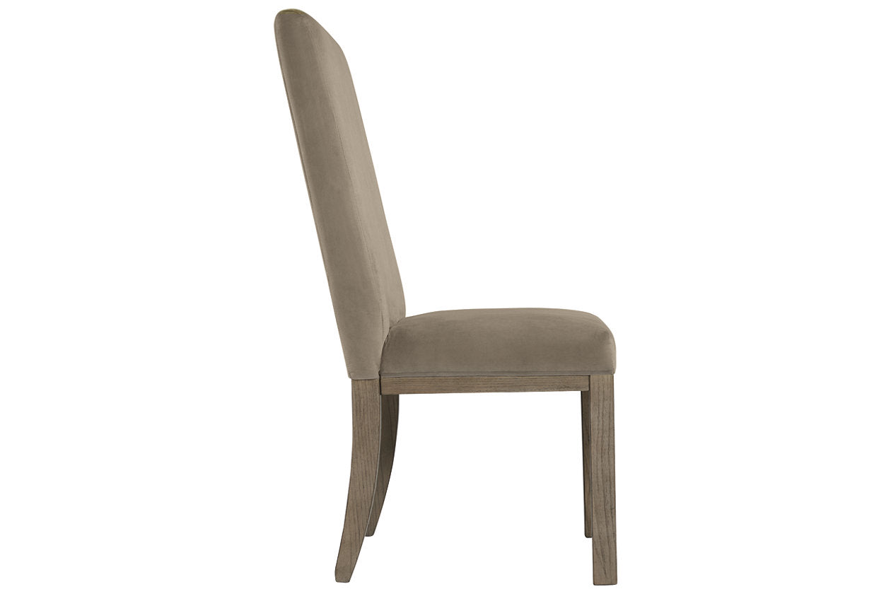 Chrestner Gray/Brown Dining Chair, Set of 2 - D983-01 - Luna Furniture - Dallas Store