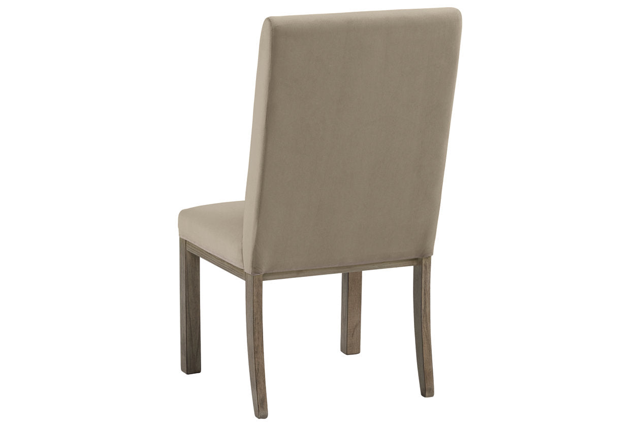 Chrestner Gray/Brown Dining Chair, Set of 2 - D983-01 - Luna Furniture - Dallas Store