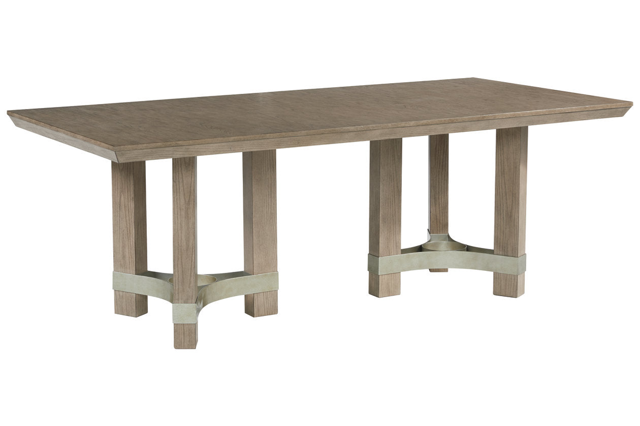 Chrestner Gray Dining Table - D983-25 - Luna Furniture - Dallas Store