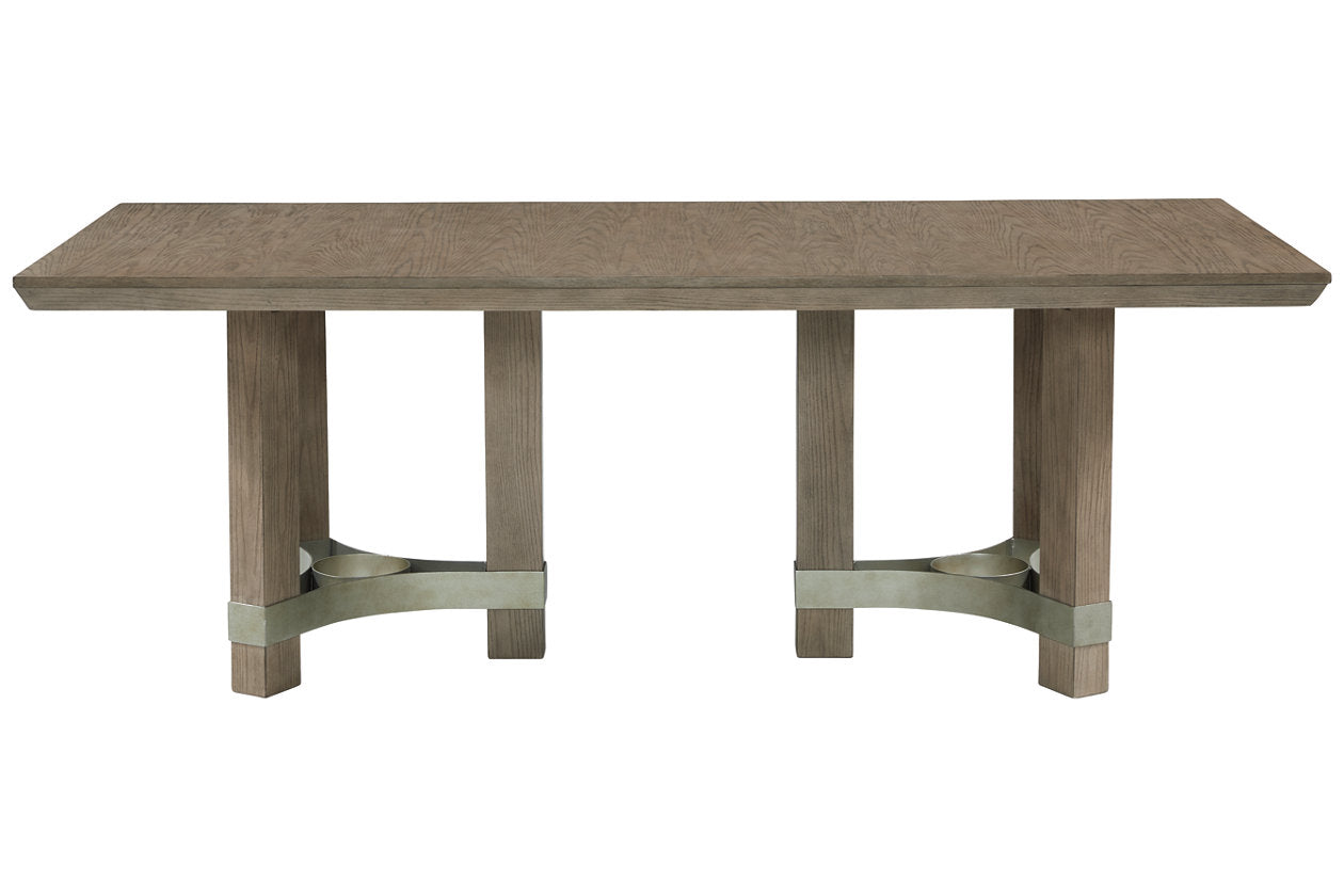 Chrestner Gray Dining Table - D983-25 - Luna Furniture - Dallas Store
