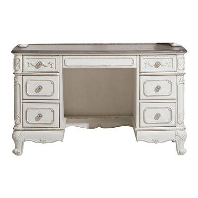 Cinderella Antique White Writing Desk - 1386NW-11 - Luna Furniture - Dallas Store