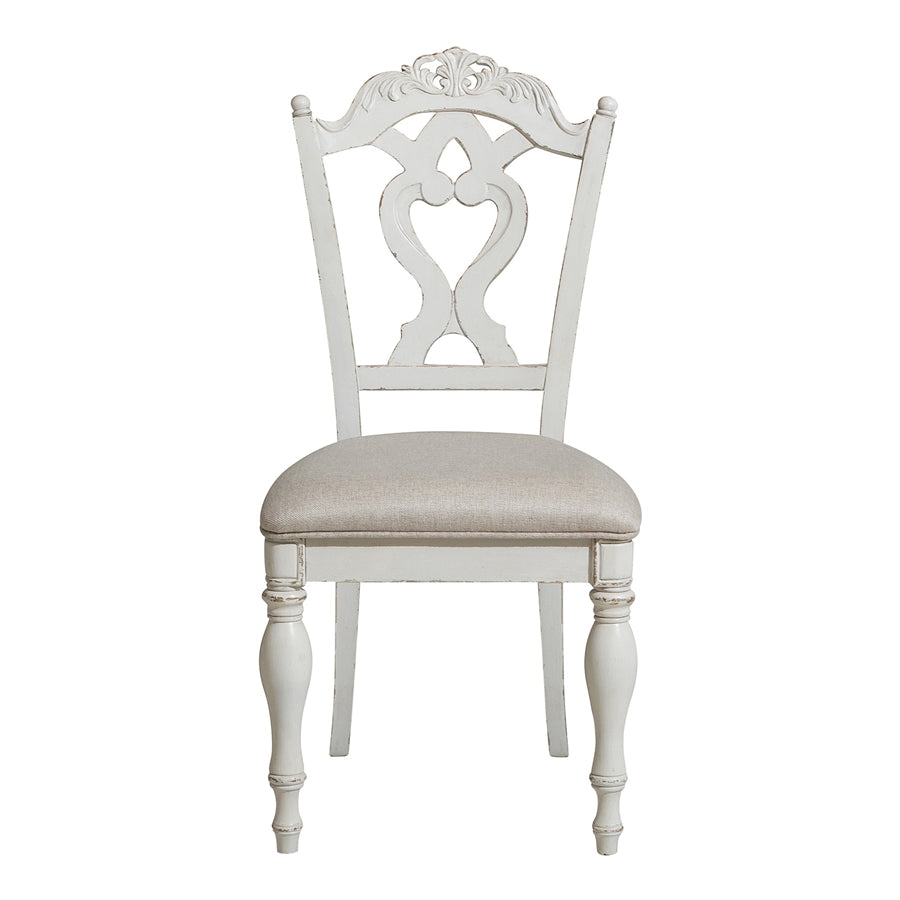 Cinderella Antique White Writing Desk - 1386NW-11 - Luna Furniture - Dallas Store
