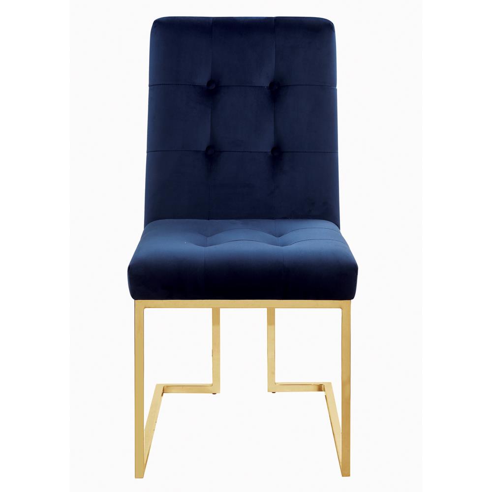 Cisco Ink Blue Tufted Back Side Chairs, Set of 2 - 192493 - Luna Furniture - Dallas Store