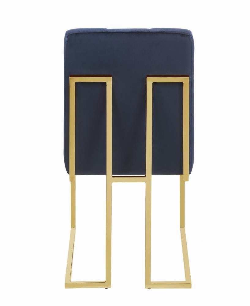 Cisco Ink Blue Tufted Back Side Chairs, Set of 2 - 192493 - Luna Furniture - Dallas Store