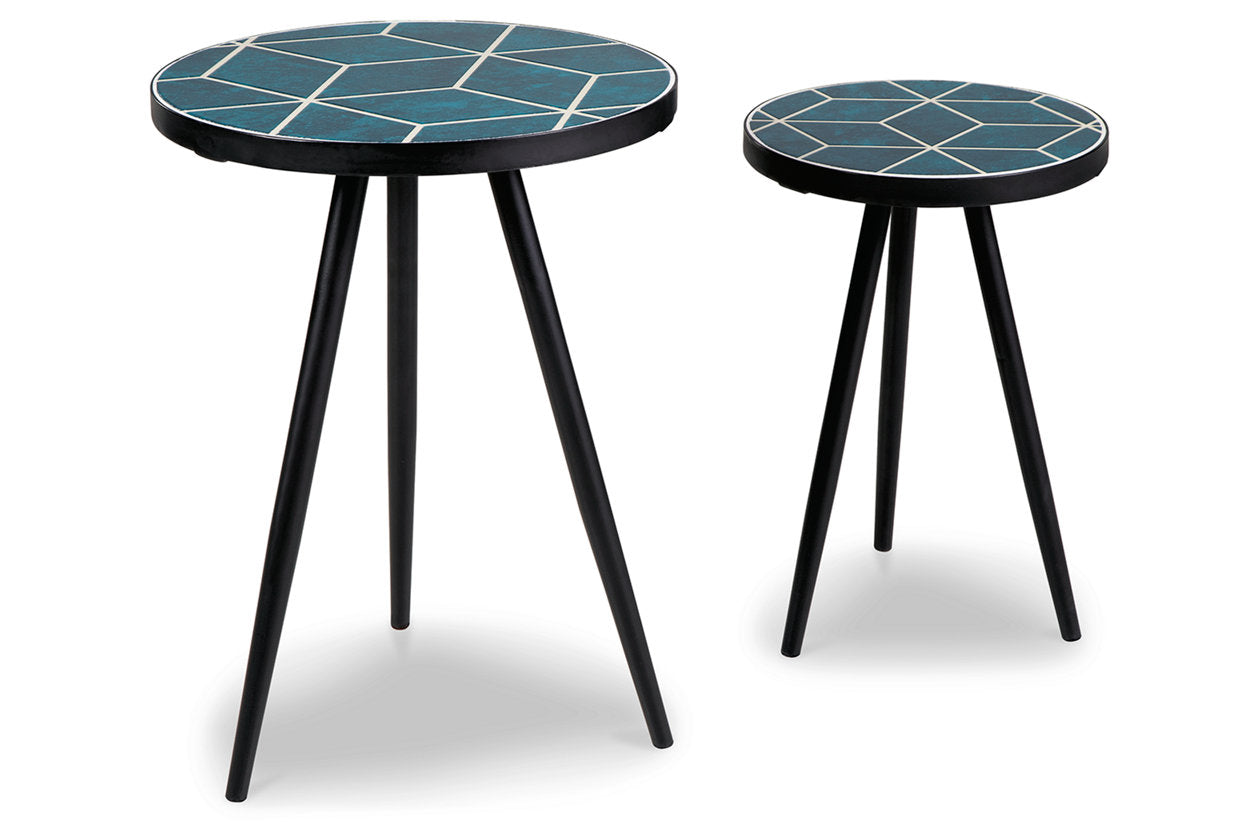 Clairbelle Teal Accent Table, Set of 2 - A4000523 - Luna Furniture - Dallas Store