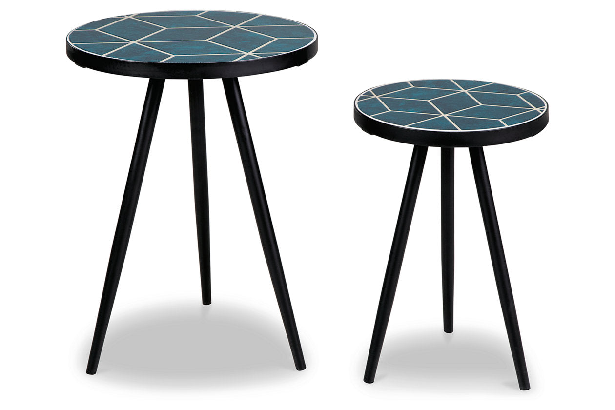 Clairbelle Teal Accent Table, Set of 2 - A4000523 - Luna Furniture - Dallas Store
