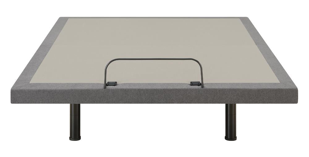 Clara Gray/Black Eastern King Adjustable Bed Base - 350131KE - Luna Furniture - Dallas Store