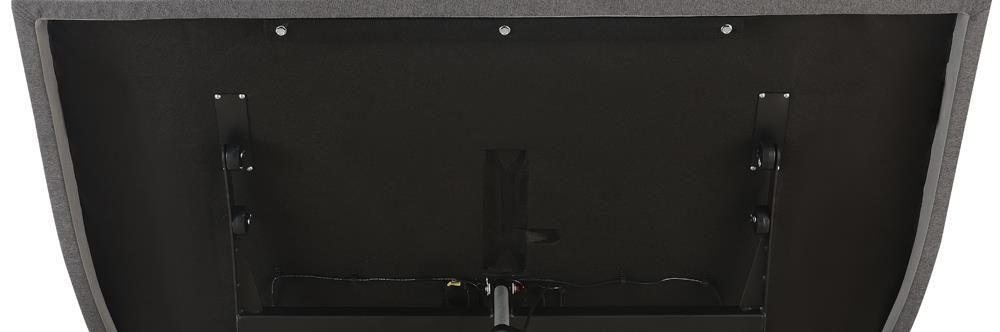 Clara Gray/Black Eastern King Adjustable Bed Base - 350131KE - Luna Furniture - Dallas Store