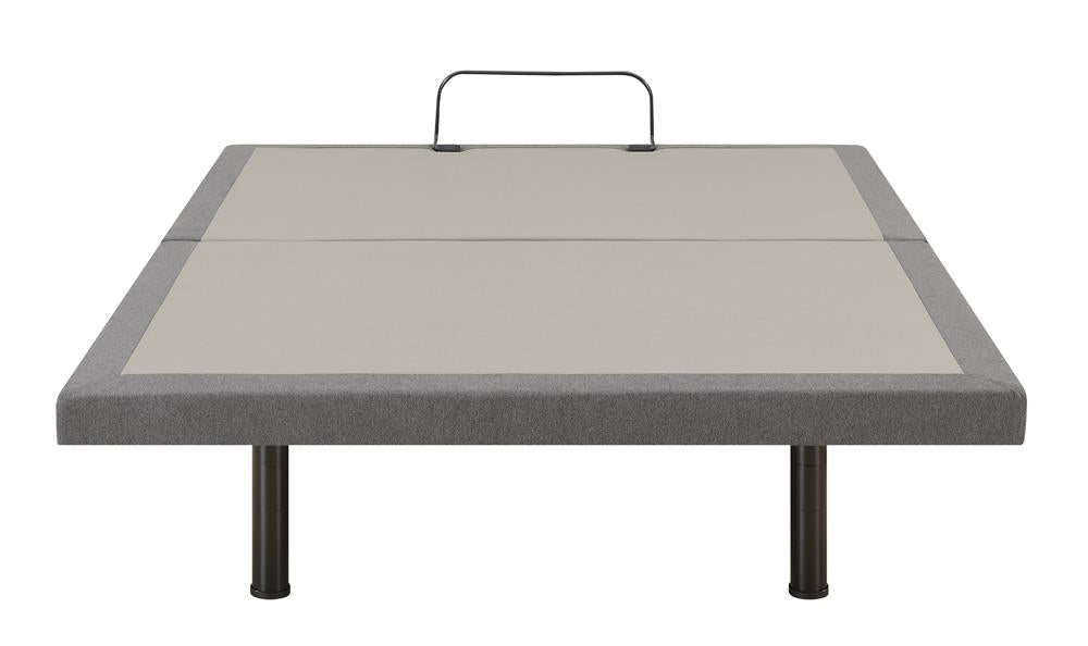 Clara Gray/Black Full Adjustable Bed Base - 350131F - Luna Furniture - Dallas Store