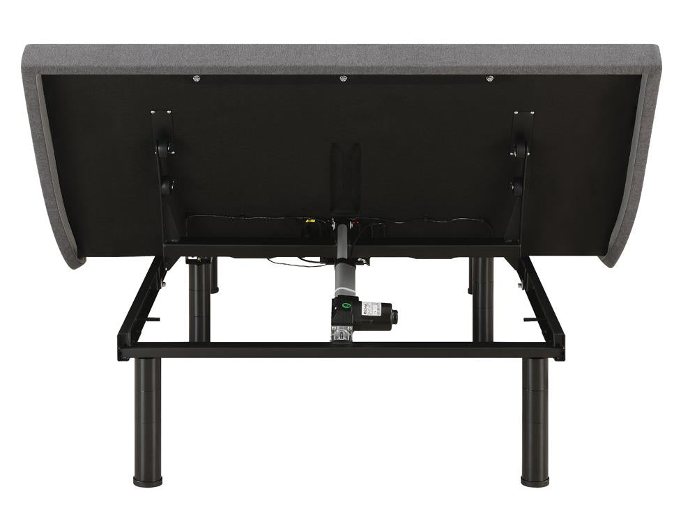 Clara Gray/Black Queen Adjustable Bed Base - 350131Q - Luna Furniture - Dallas Store