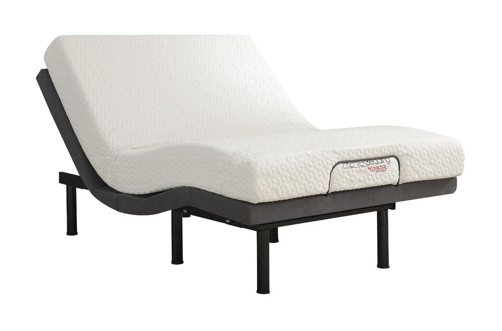 Clara Gray/Black Queen Adjustable Bed Base - 350131Q - Luna Furniture - Dallas Store
