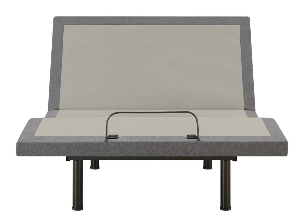Clara Gray/Black Twin XL Adjustable Bed Base - 350131TL - Luna Furniture - Dallas Store