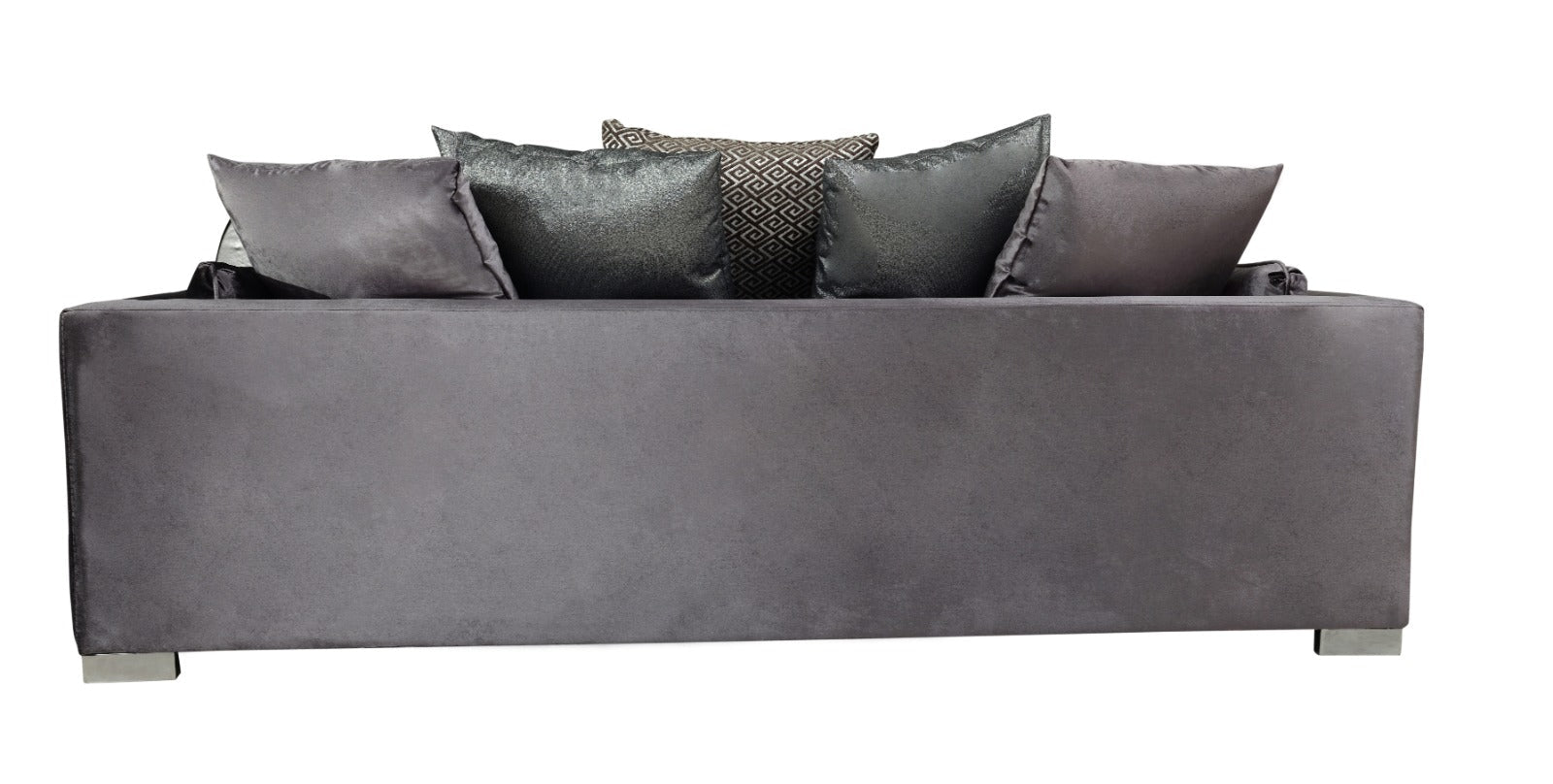 Clara Gray Velvet Sofa & Loveseat - CLARAGRAY-SL - Luna Furniture - Dallas Store