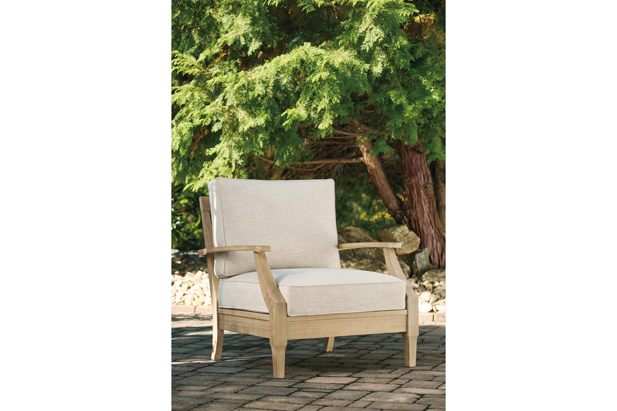 Clare View Beige Lounge Chair with Cushion - P801-820 - Luna Furniture - Dallas Store