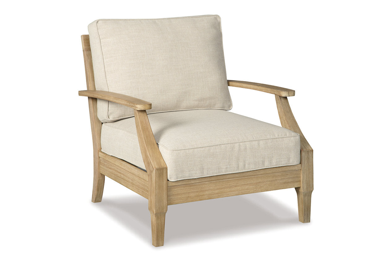 Clare View Beige Lounge Chair with Cushion - P801-820 - Luna Furniture - Dallas Store