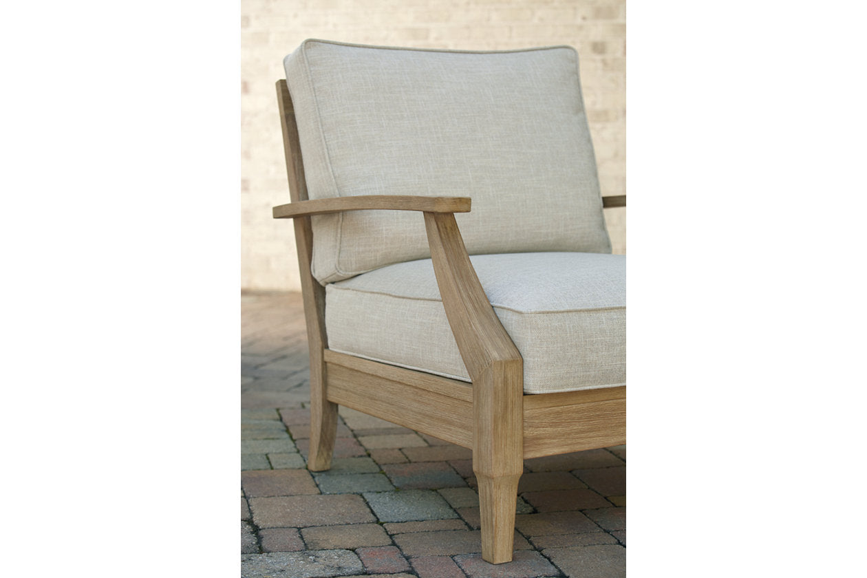 Clare View Beige Lounge Chair with Cushion - P801-820 - Luna Furniture - Dallas Store