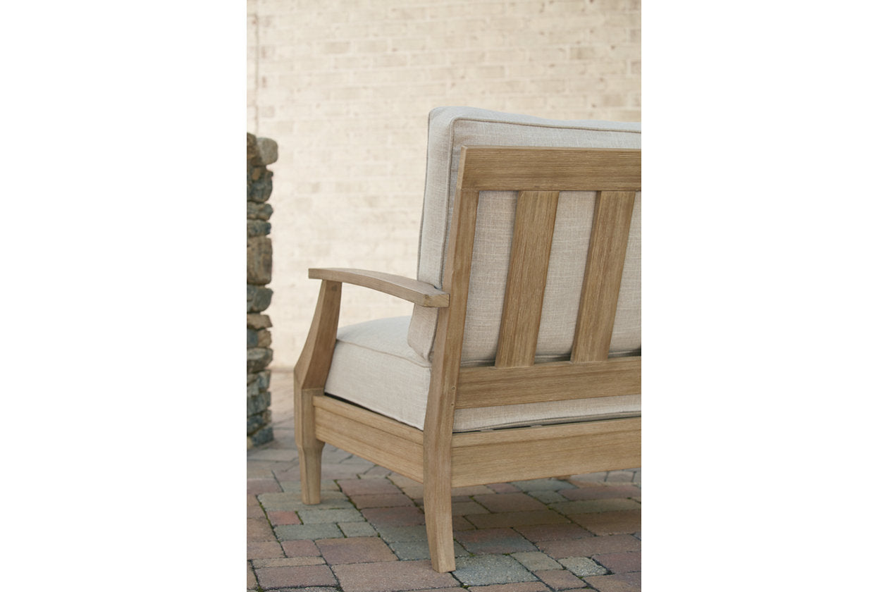 Clare View Beige Lounge Chair with Cushion - P801-820 - Luna Furniture - Dallas Store