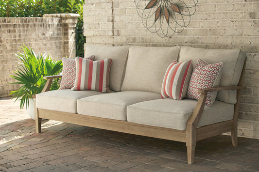 Clare View Beige Sofa with Cushion - P801-838 - Luna Furniture - Dallas Store