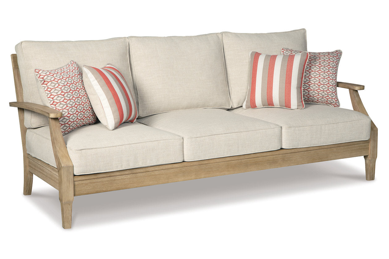 Clare View Beige Sofa with Cushion - P801-838 - Luna Furniture - Dallas Store