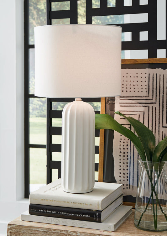 Clarkland White Table Lamp, Set of 2 - L177974 - Luna Furniture - Dallas Store