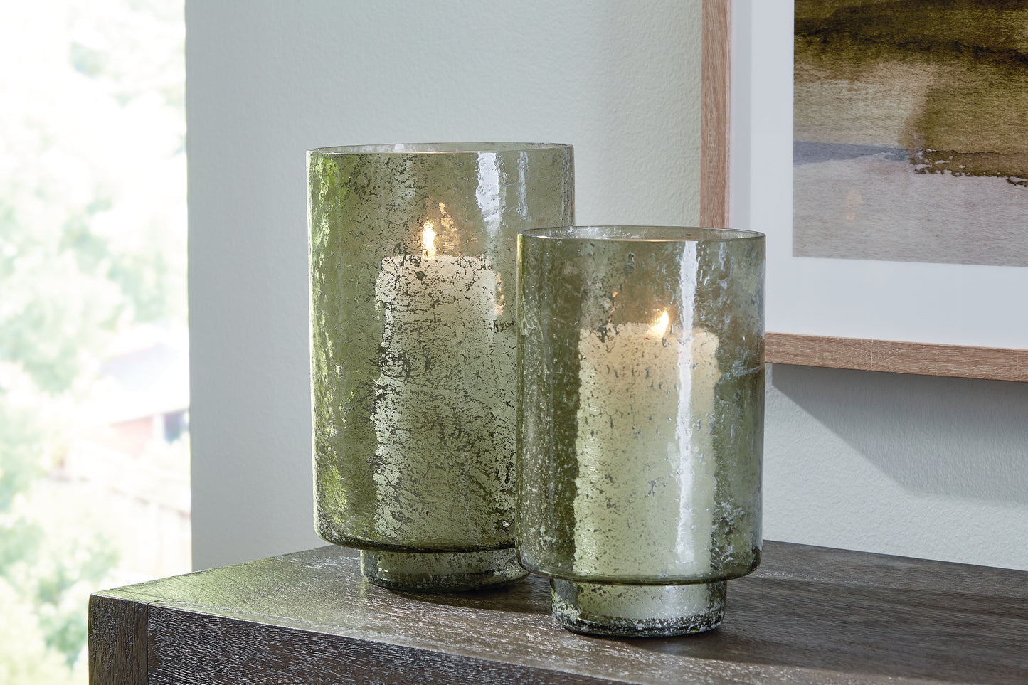 Clarkton Green Candle Holder Set (Set of 2) - A2000623 - Luna Furniture - Dallas Store